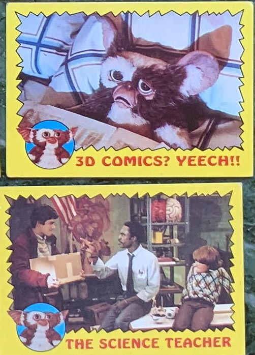 39 Gremlins trade cards Topps Bubble Gum dated 1984